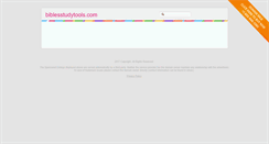Desktop Screenshot of biblesstudytools.com